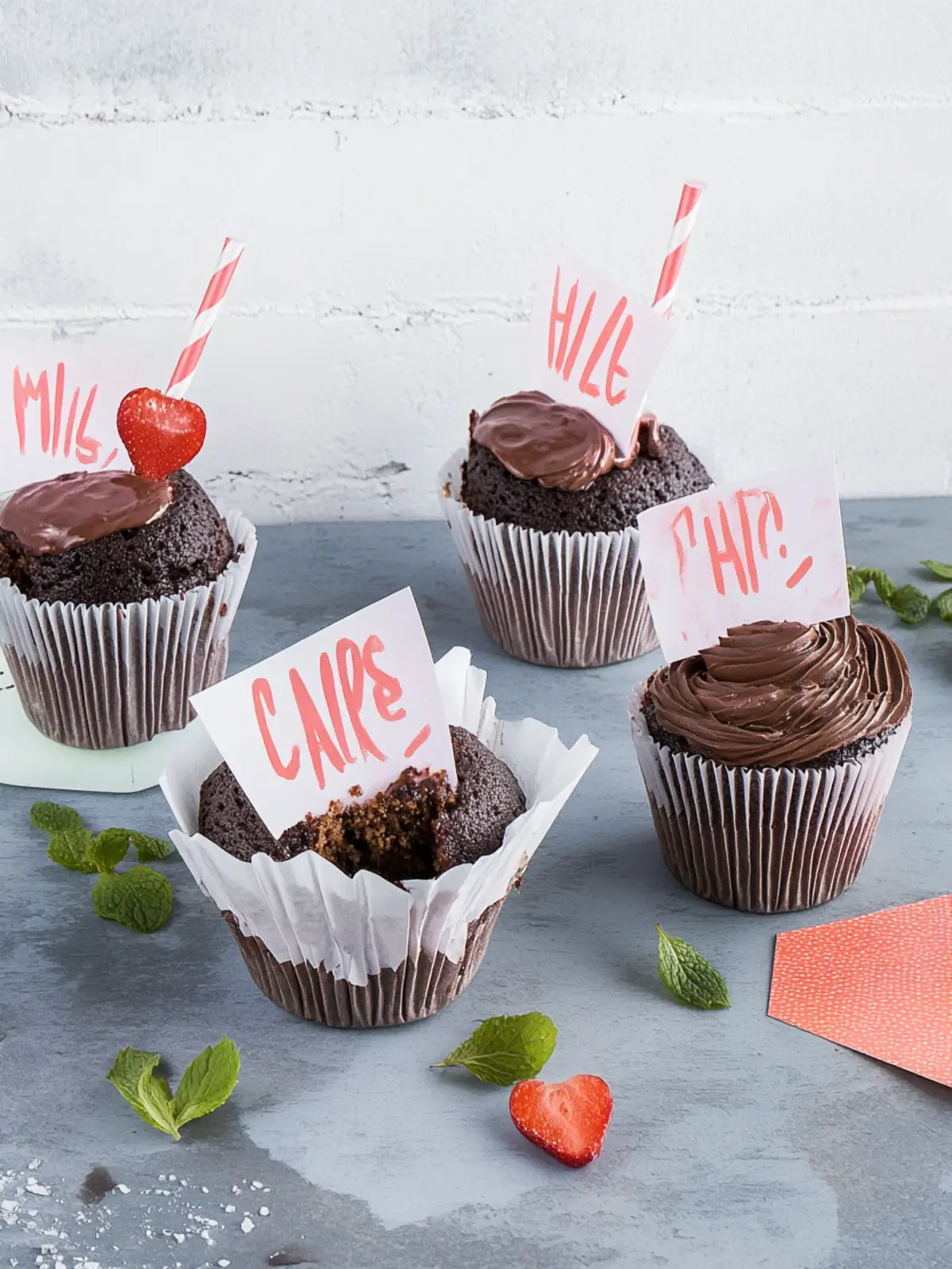 Rotwein-Schokoladen-Muffins