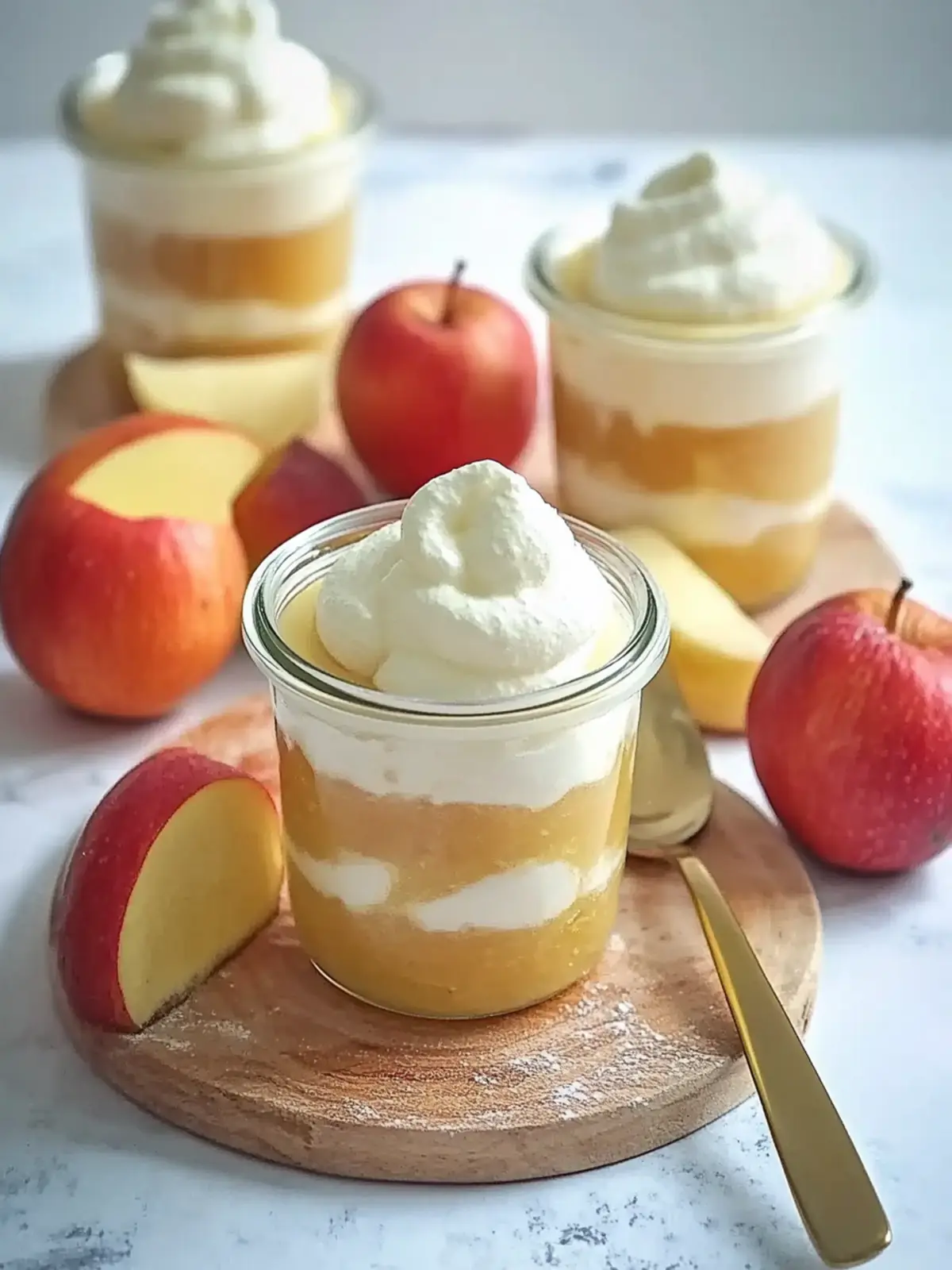 Zimtcreme mit Apfelmus