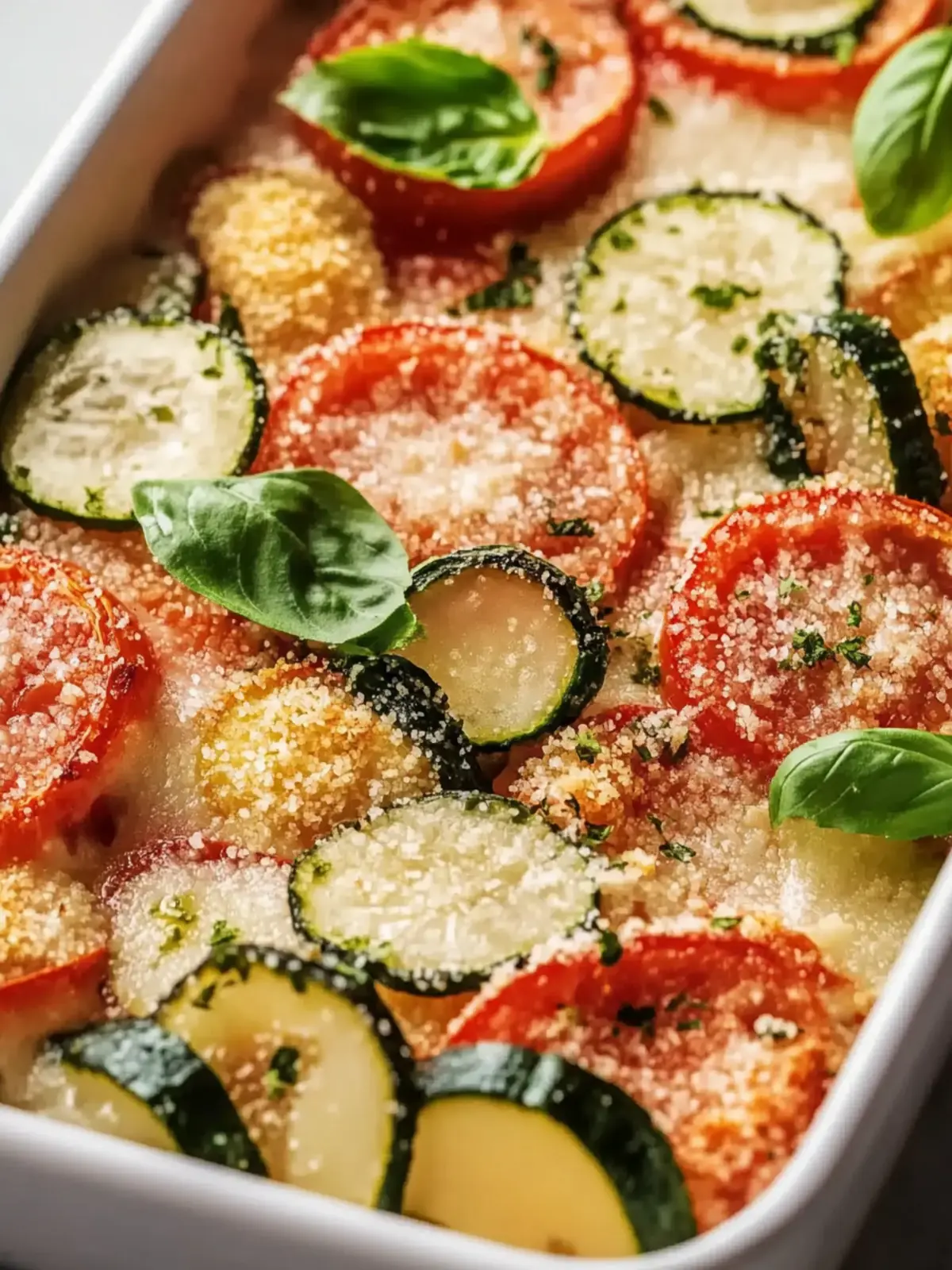 Zucchini-Tomaten-Gratin