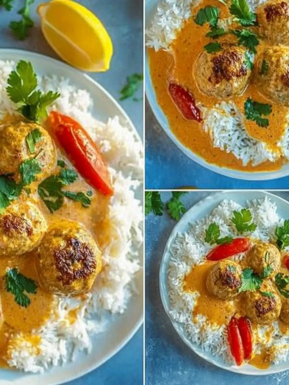 Hackbällchen in cremiger Paprikasauce