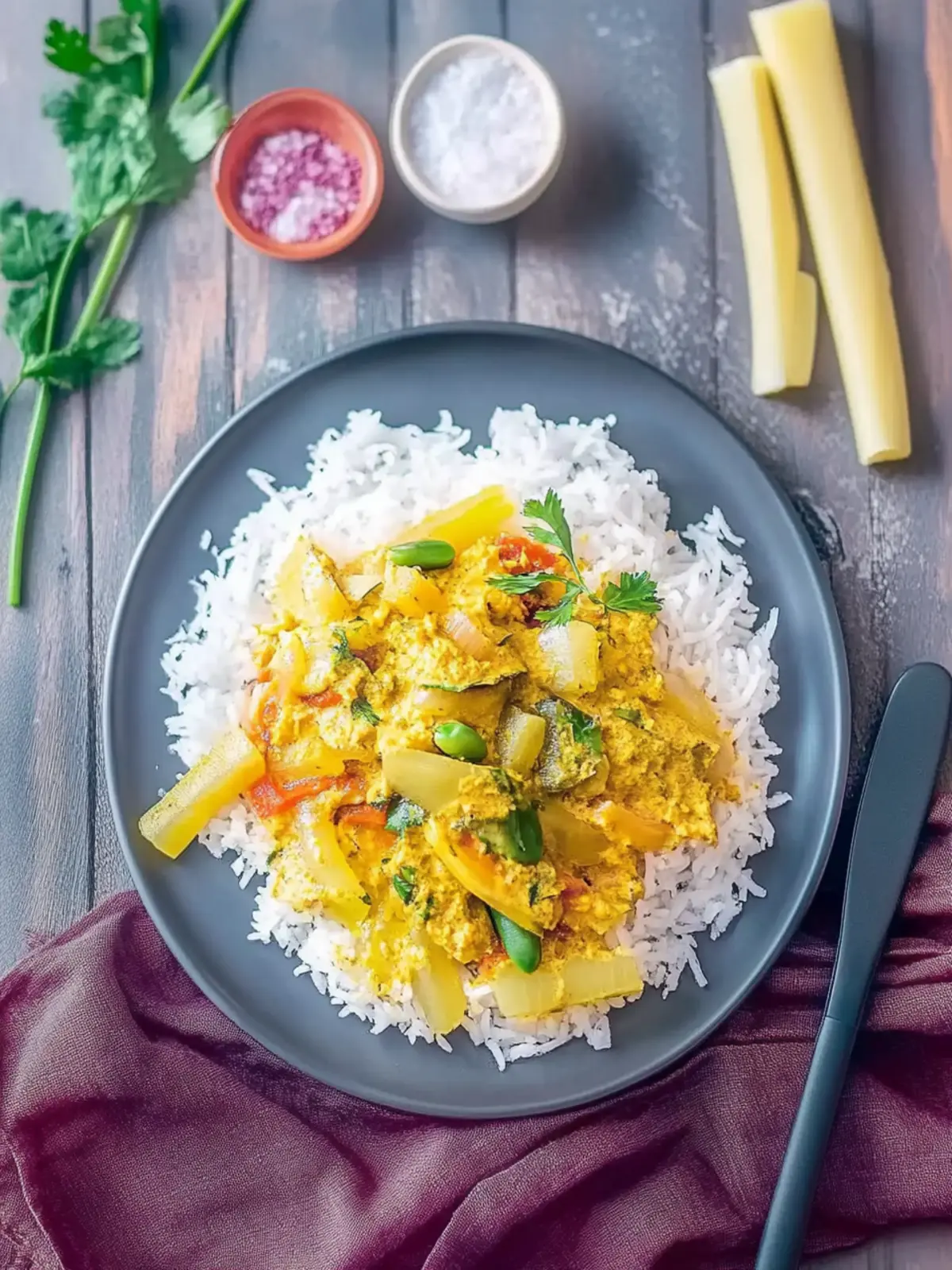 Hähnchen Curry mit Reis