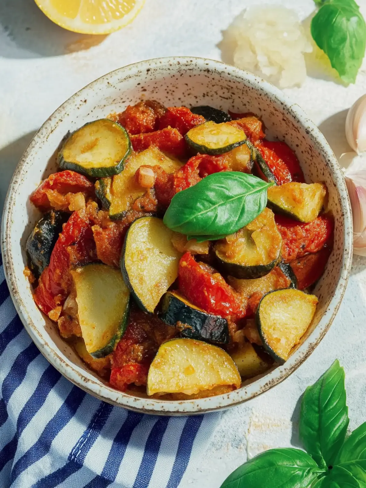 Ratatouille aus der Heißluftfritteuse