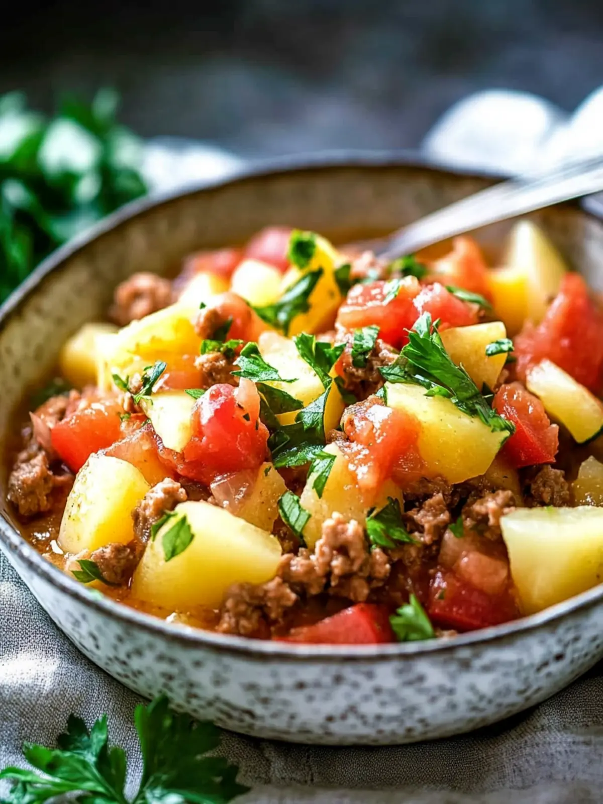 Bauerntopf mit Hackfleisch und Kartoffeln