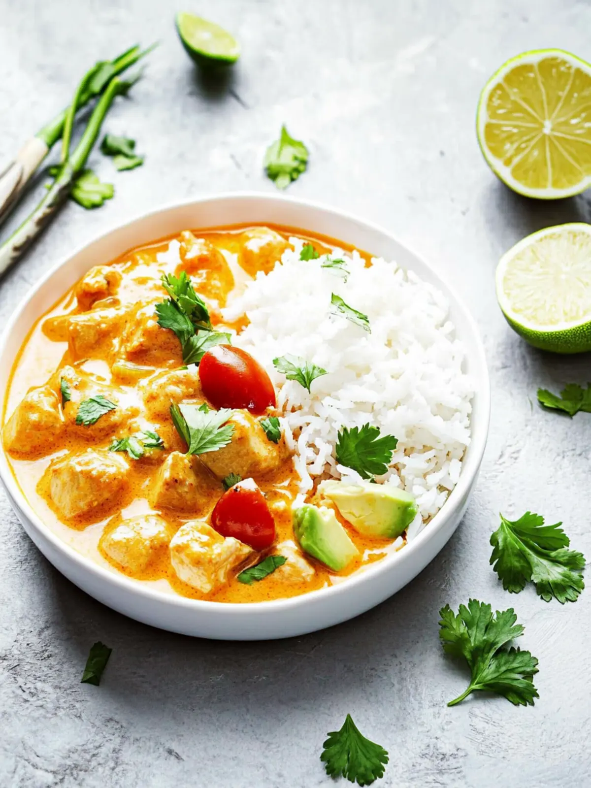 Hähnchen-Curry mit Reis