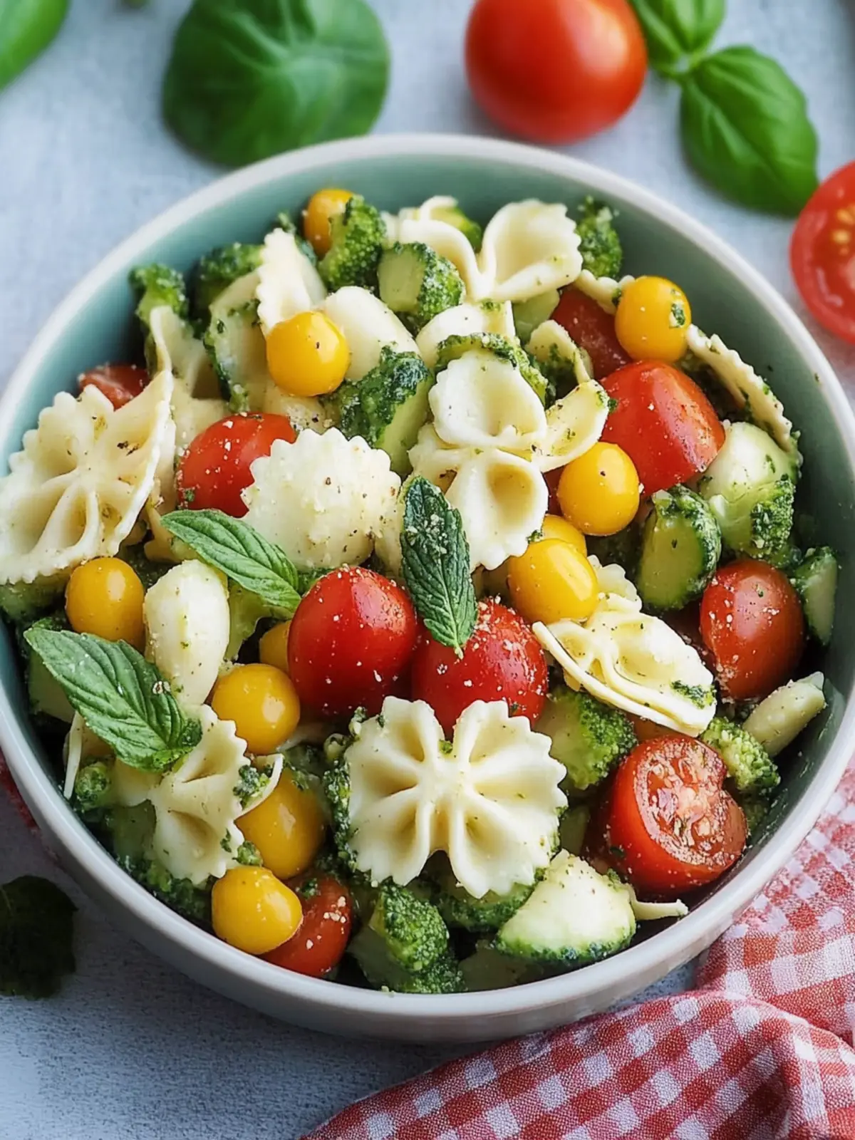 Nudelsalat mit Pesto