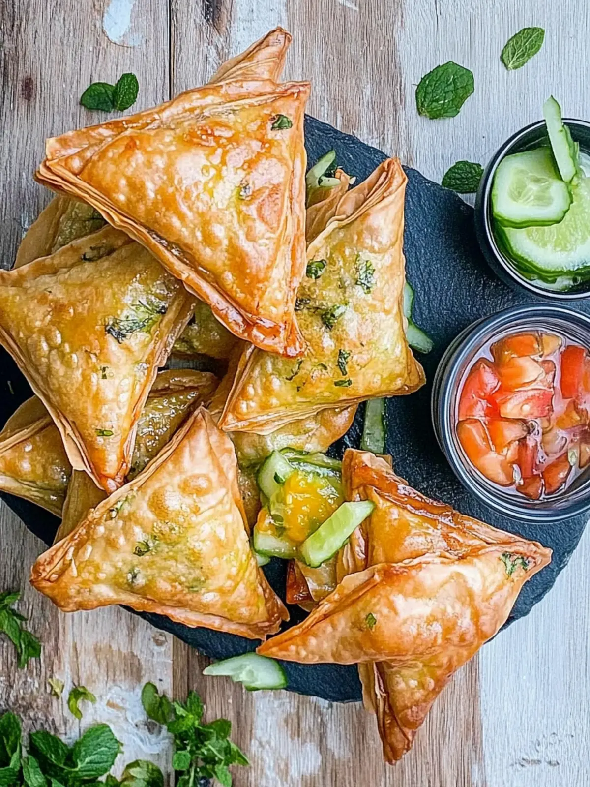 Indische Blätterteig-Häppchen