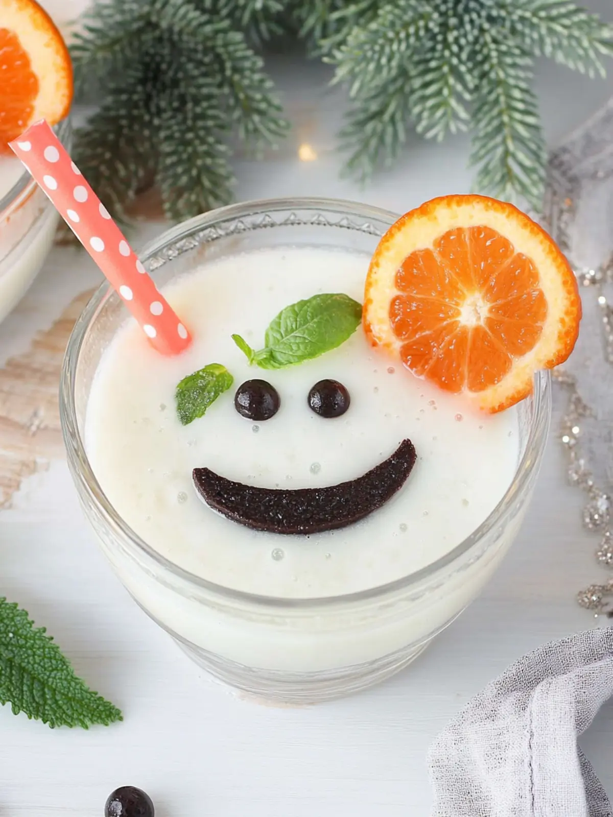 Geschmolzener Schneemann-Dessert