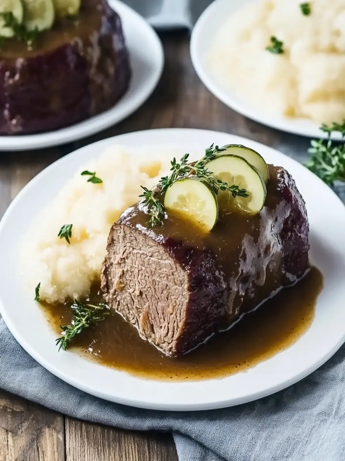 Traditioneller deutscher Schmorbraten