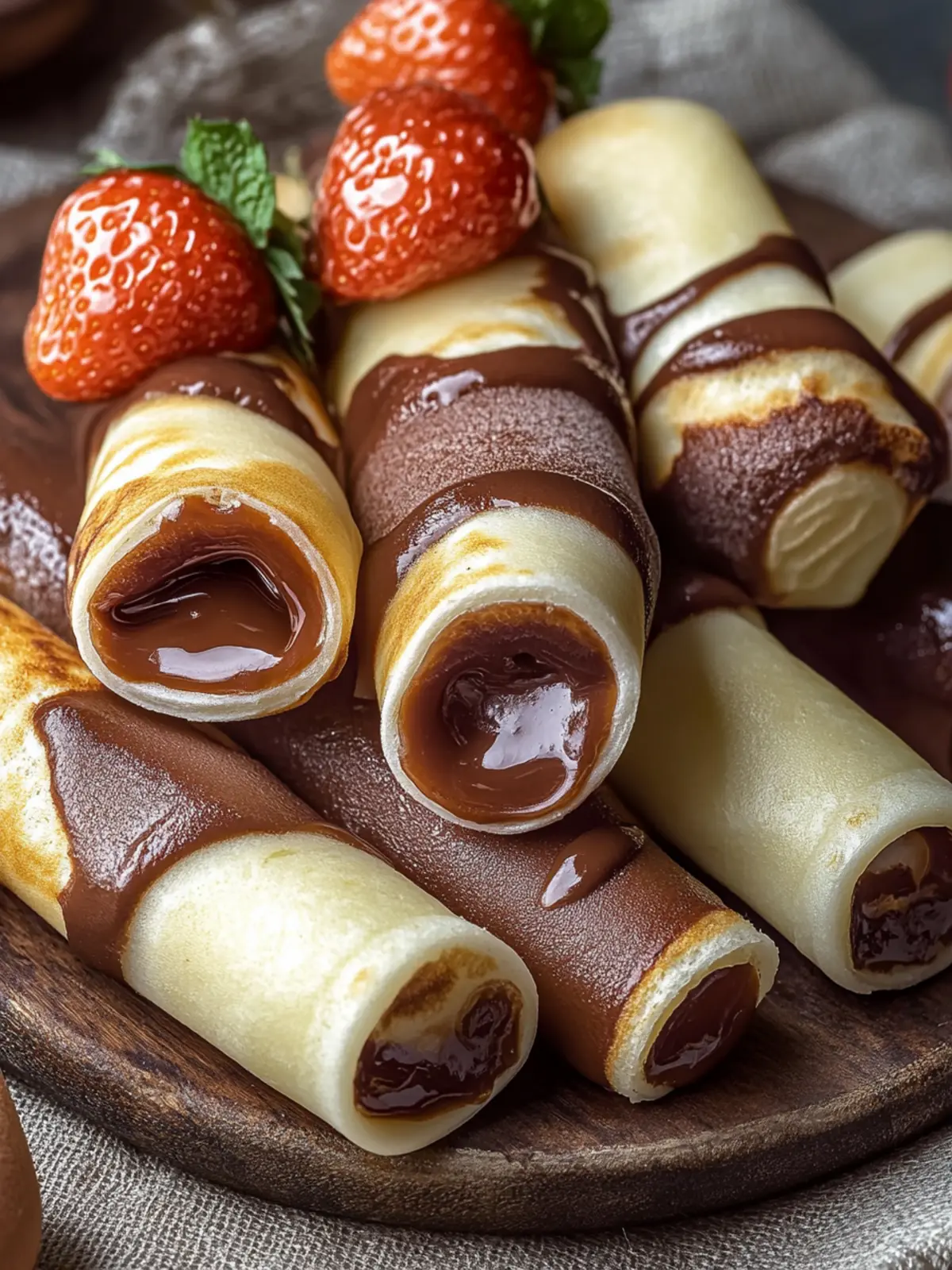 Schoko-Crêpe-Röllchen