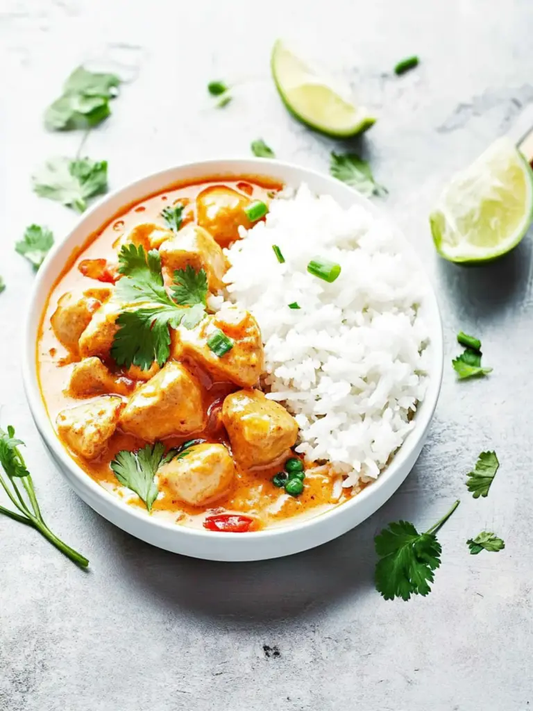 Hähnchen-Curry mit Reis