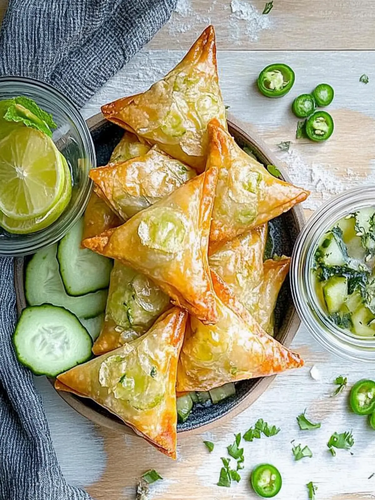 Indische Blätterteig-Häppchen