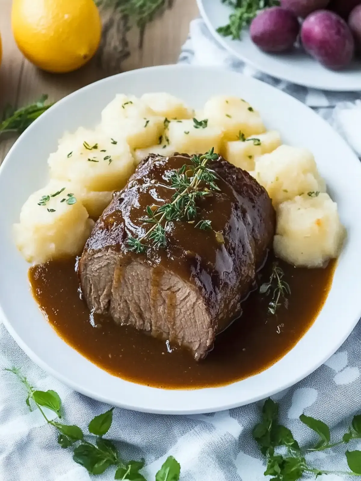 Traditioneller deutscher Schmorbraten