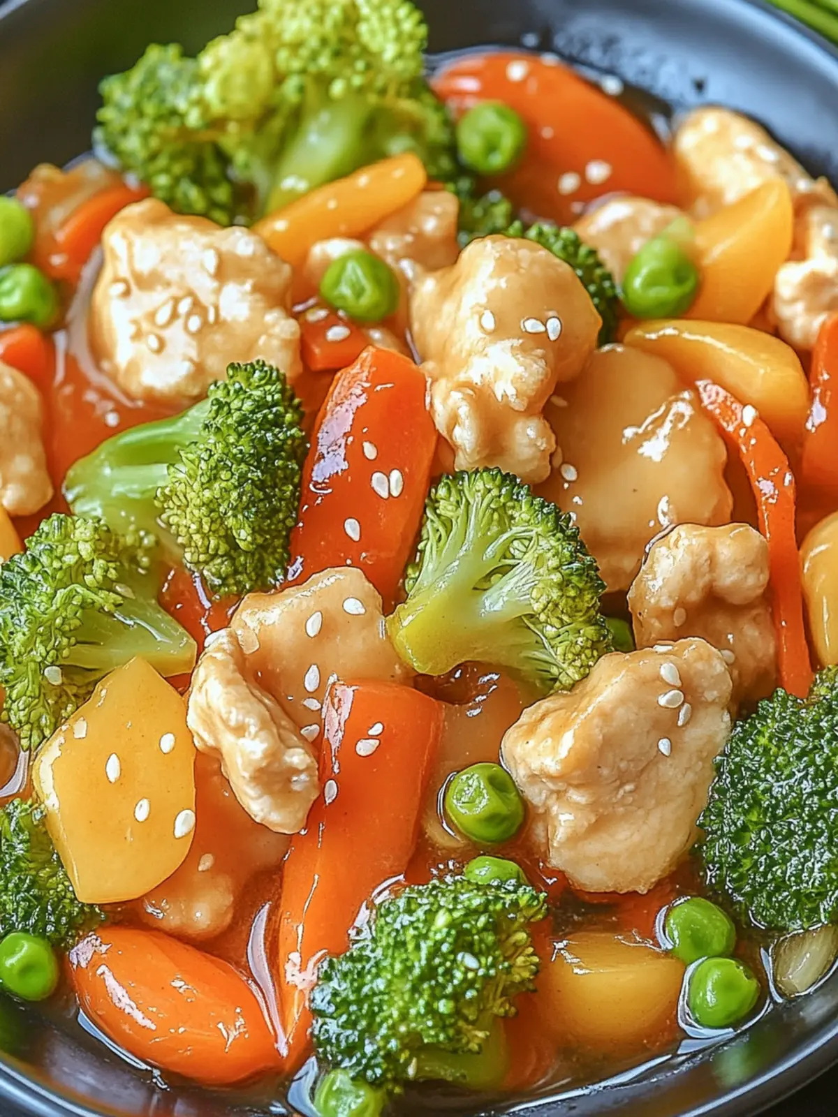 Gemüsepfanne mit Hähnchen