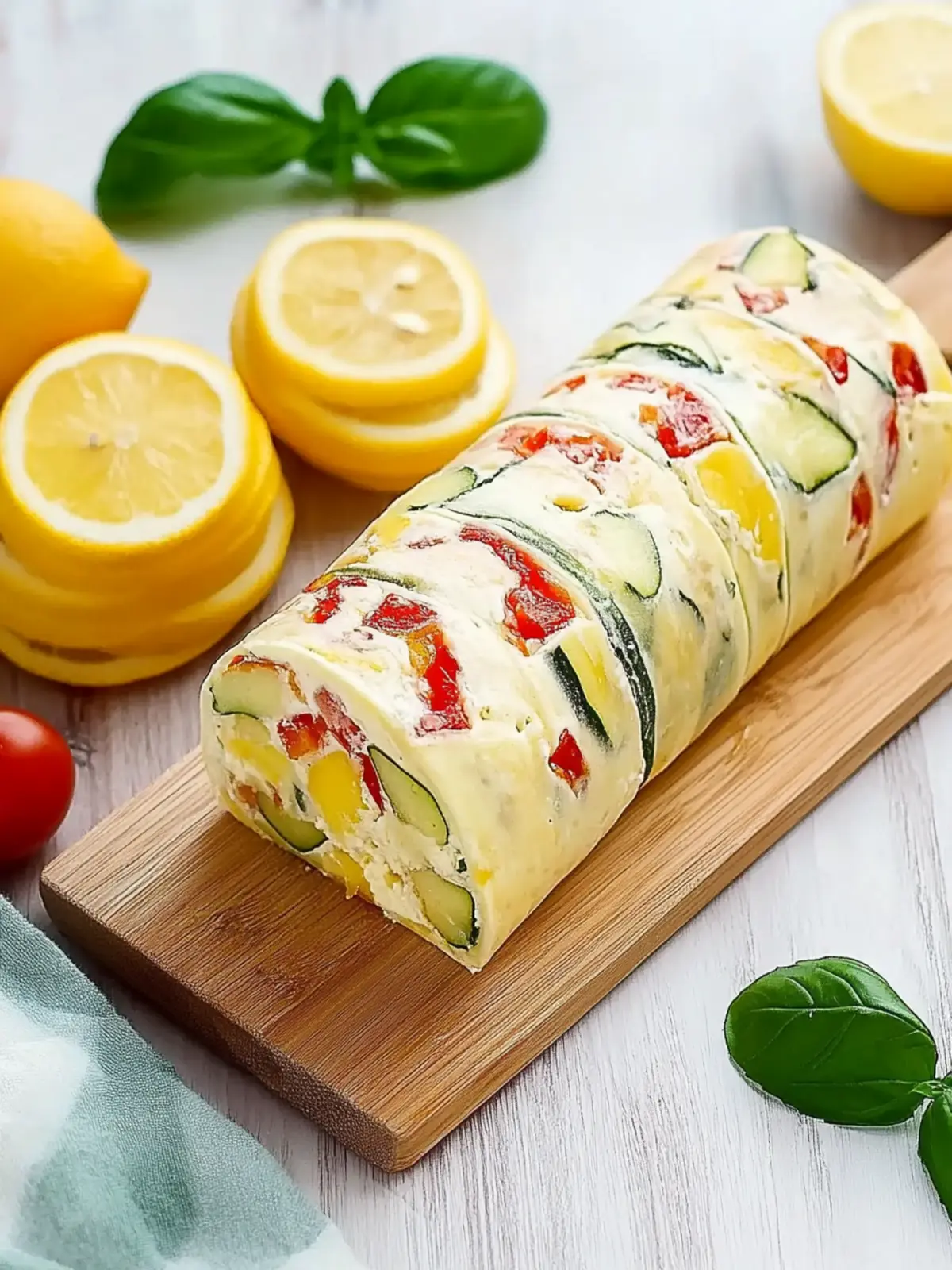 Zucchini-Rolle mit Feta