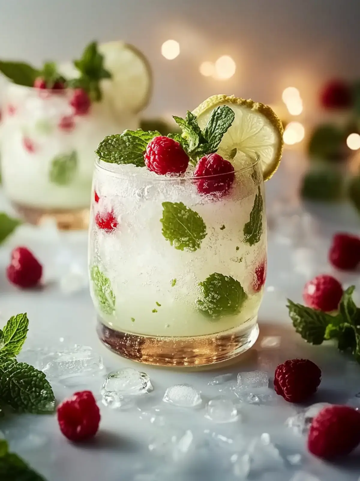 Weiße Weihnachts-Mojitos