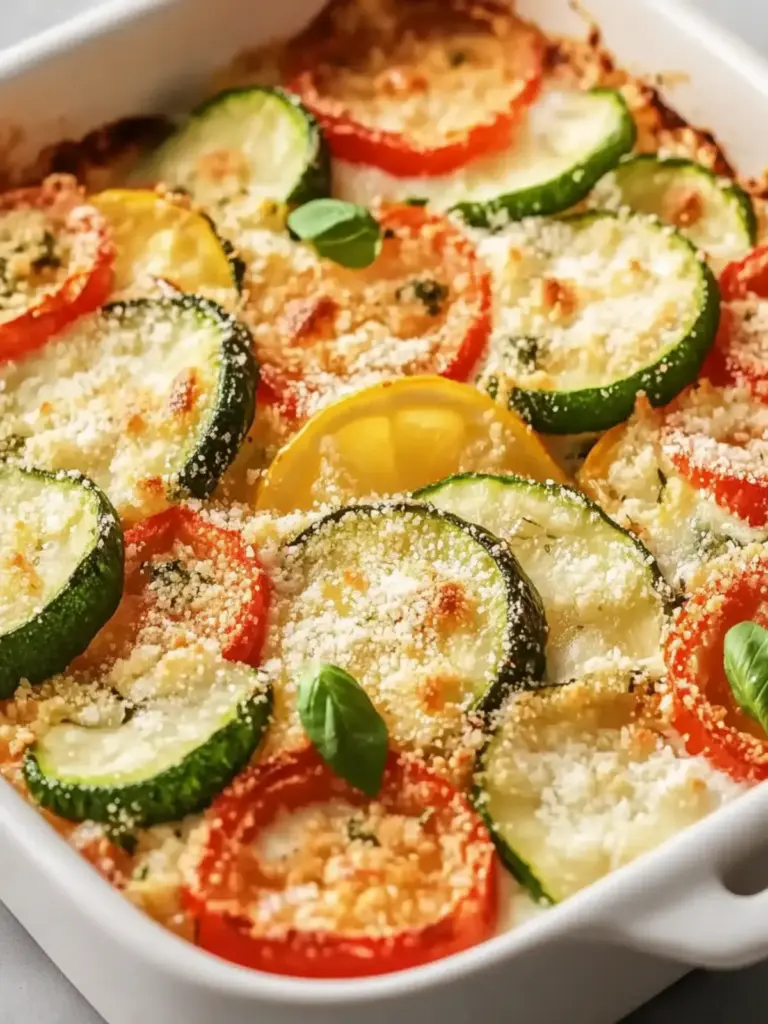 Zucchini-Tomaten-Gratin