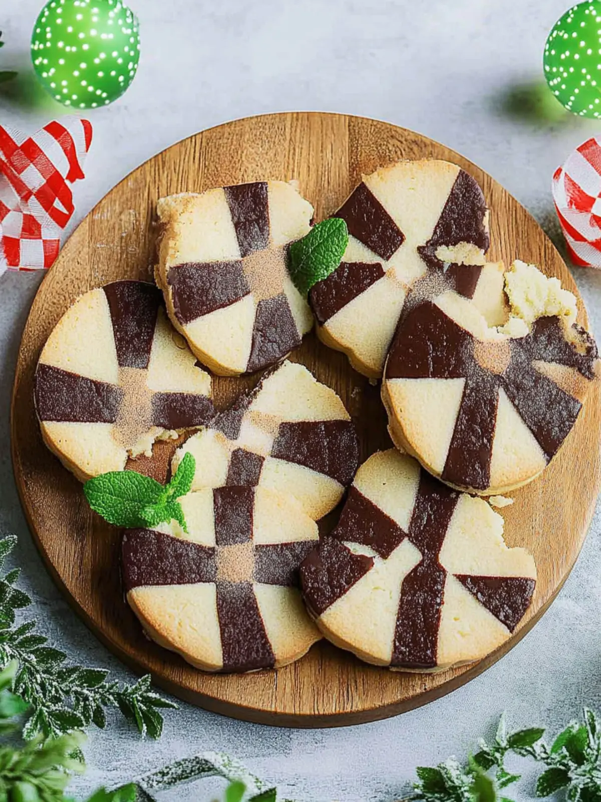 Schwarz-Weiß-Gebäck