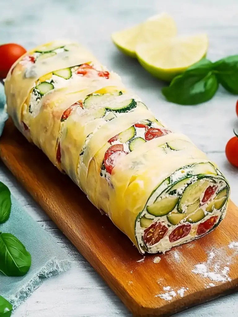 Zucchini-Rolle mit Feta