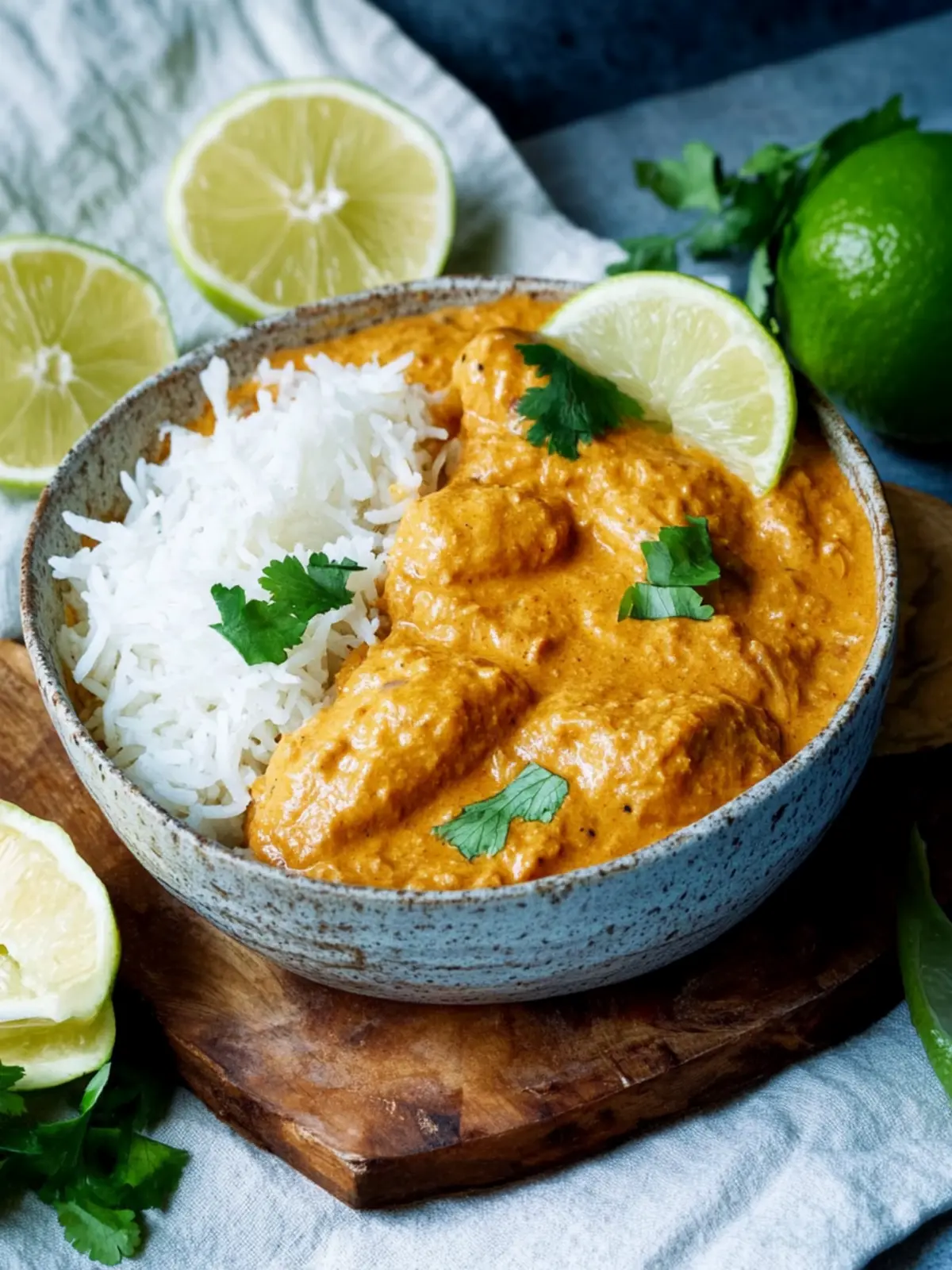 Butterhähnchen mit Reis