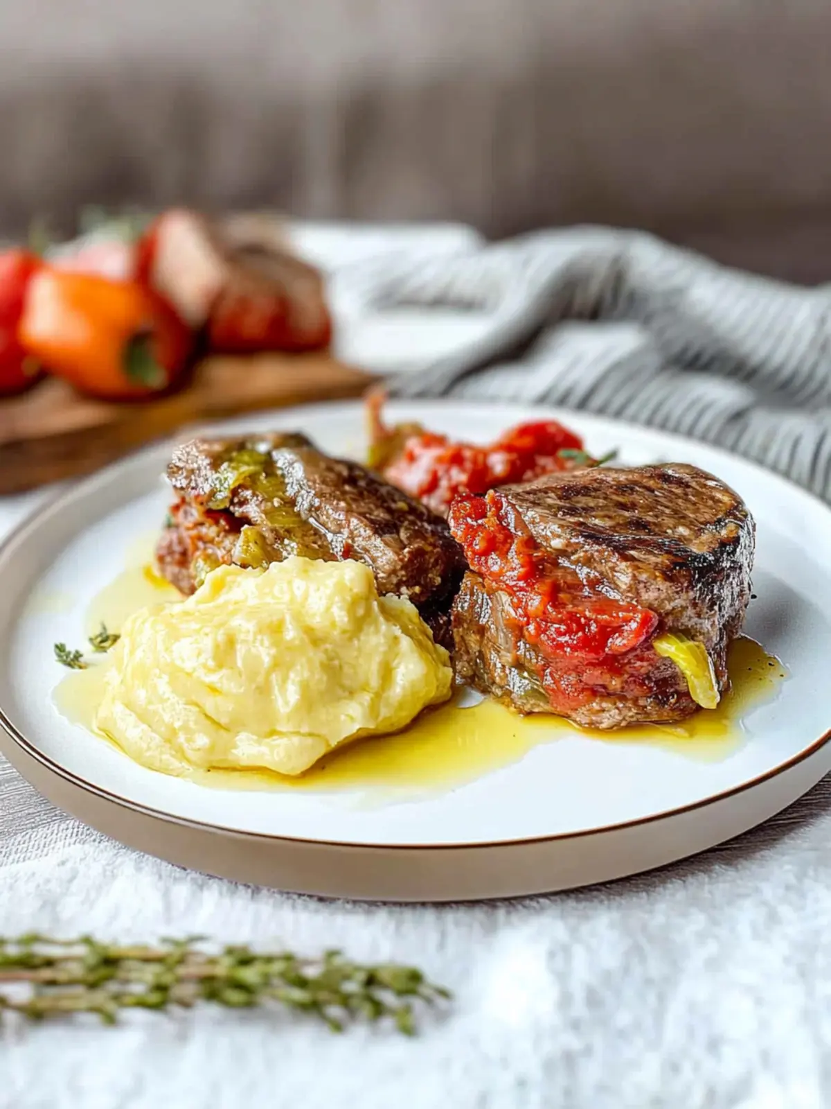 Rinderroulade-Schichtbraten