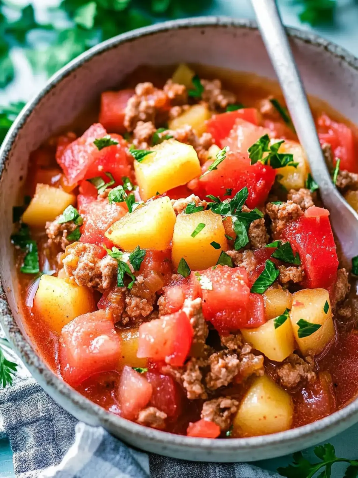 Bauerntopf mit Hackfleisch und Kartoffeln