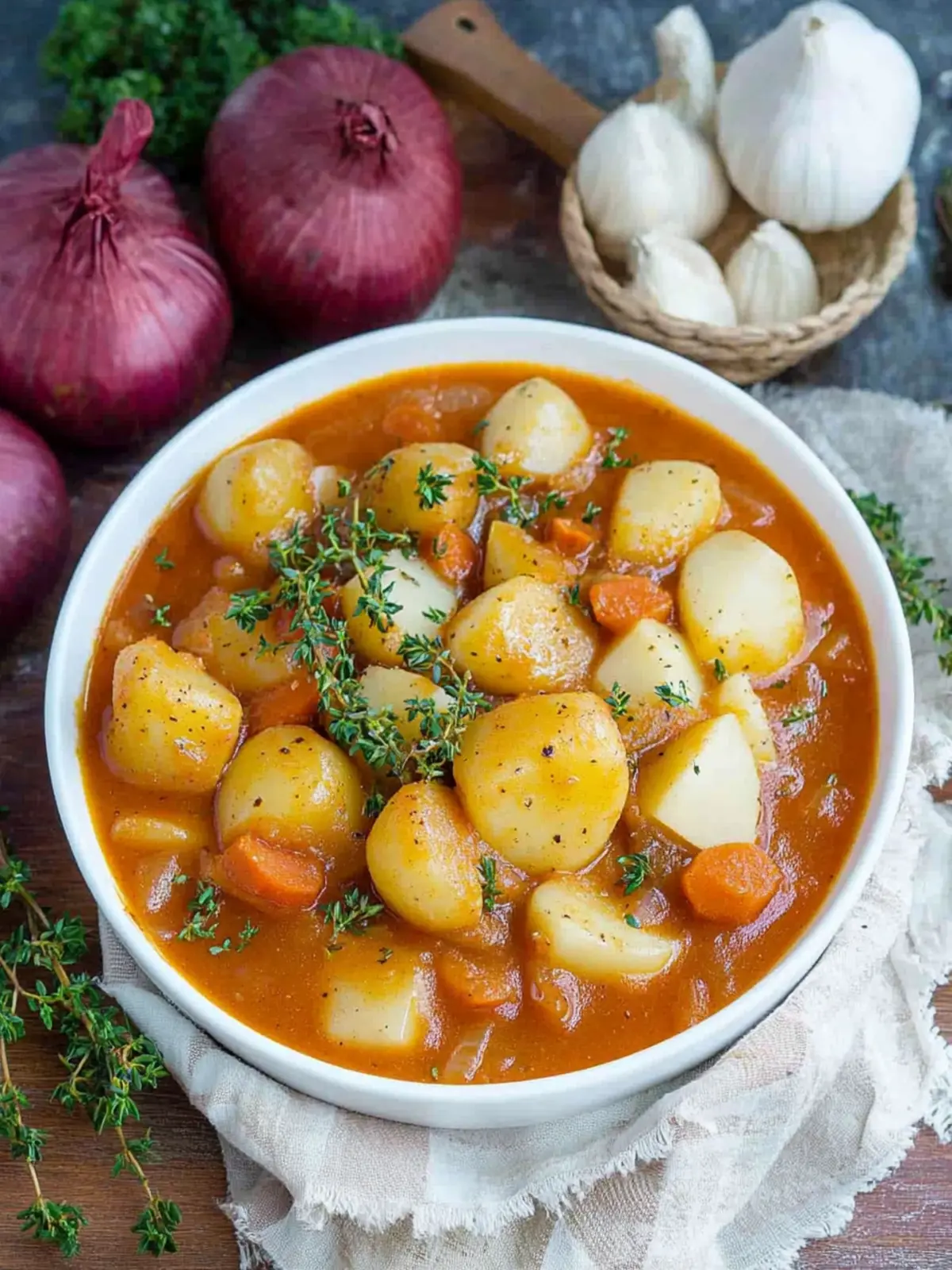 Kürbisgulasch mit Kartoffeln