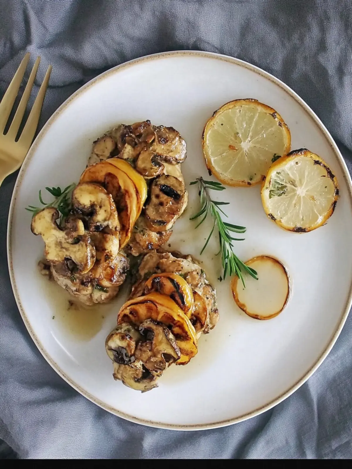 Nussmedaillons mit Spätzle