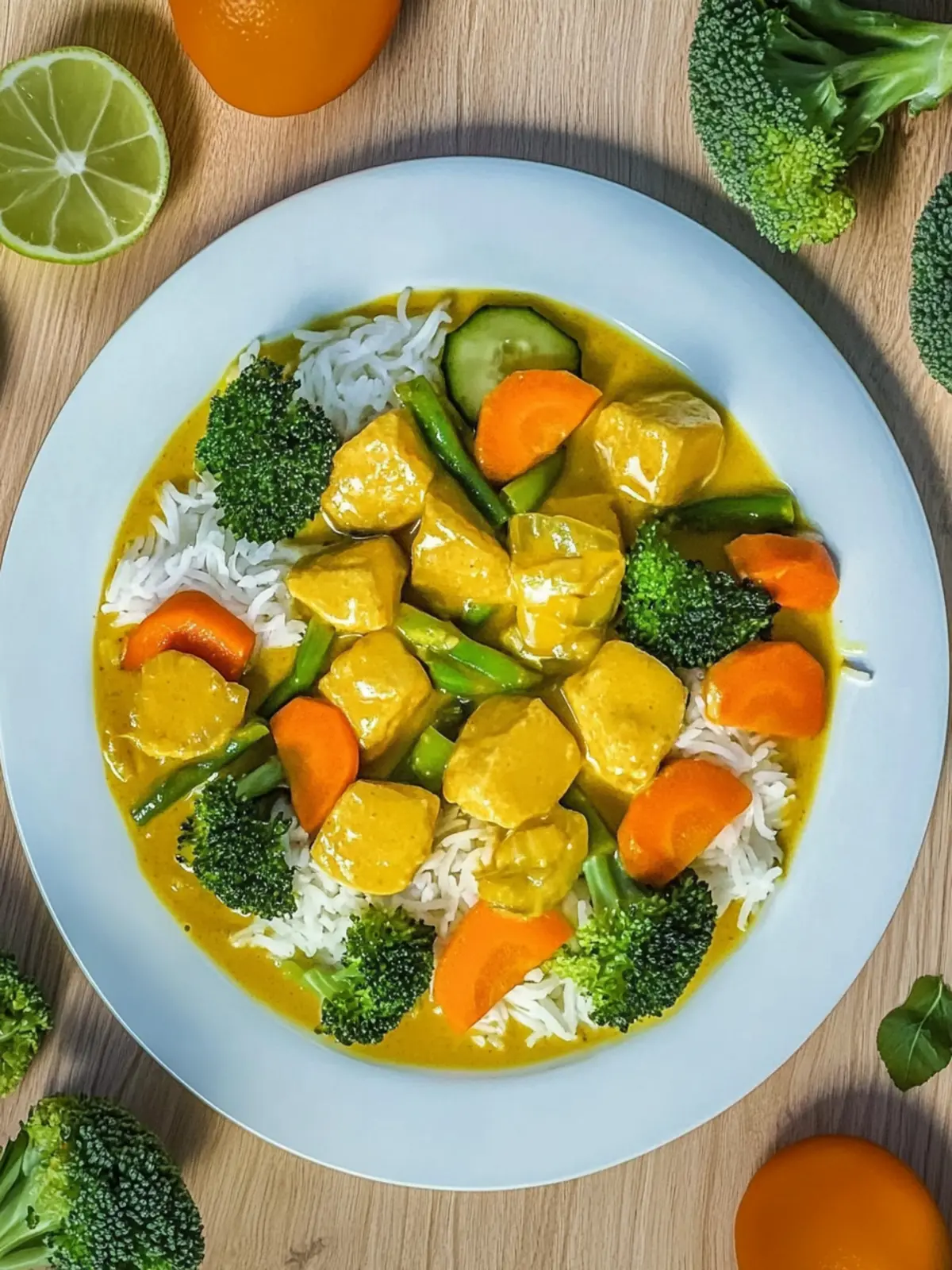 Quick chicken curry with rice