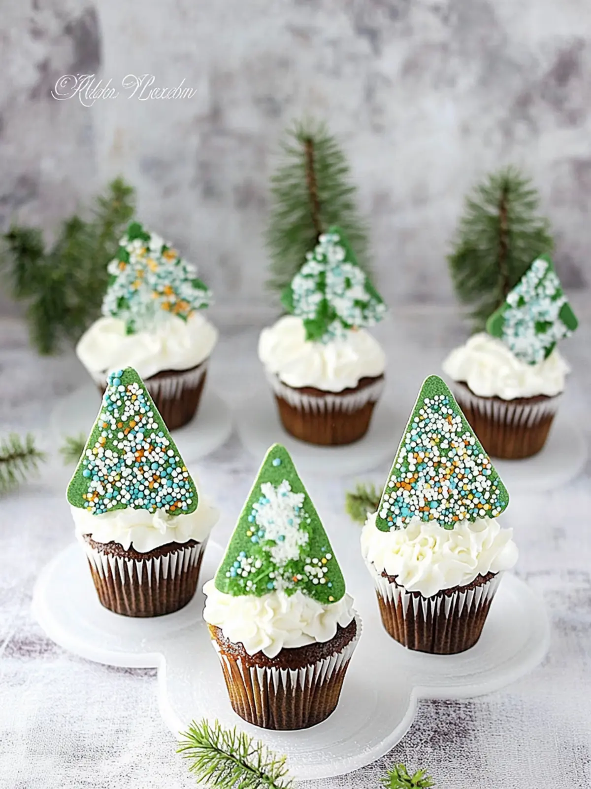 Schoko-Tannenbaum-Muffins