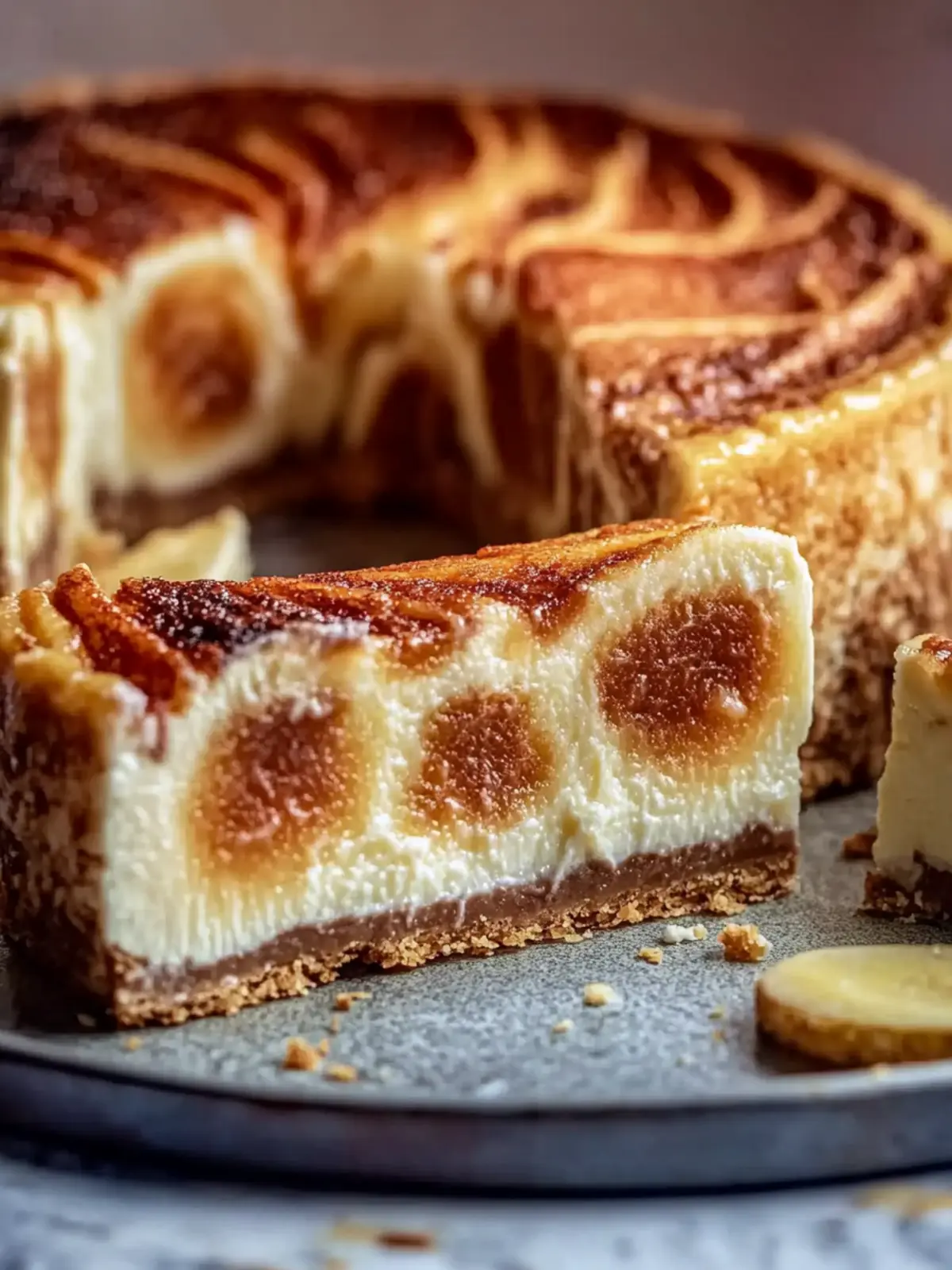 Zimtschnecken-Käsekuchen