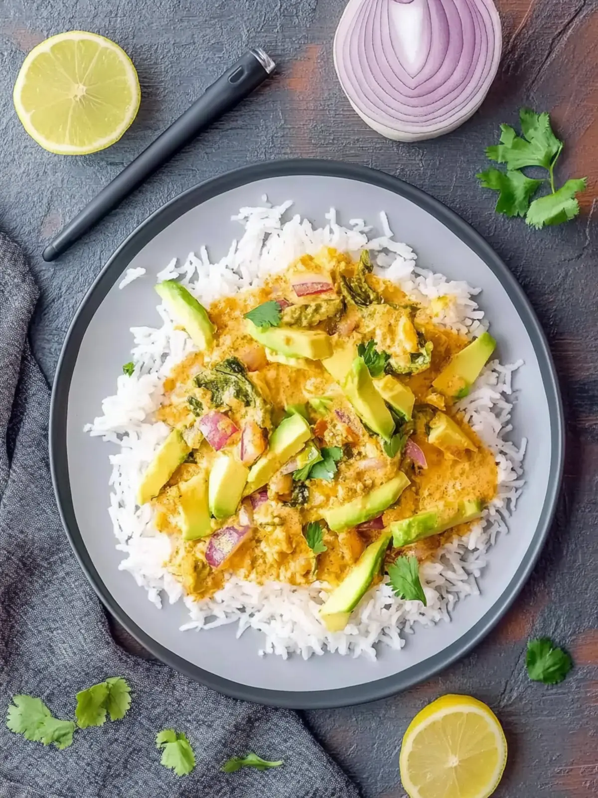 Hähnchen Curry mit Reis