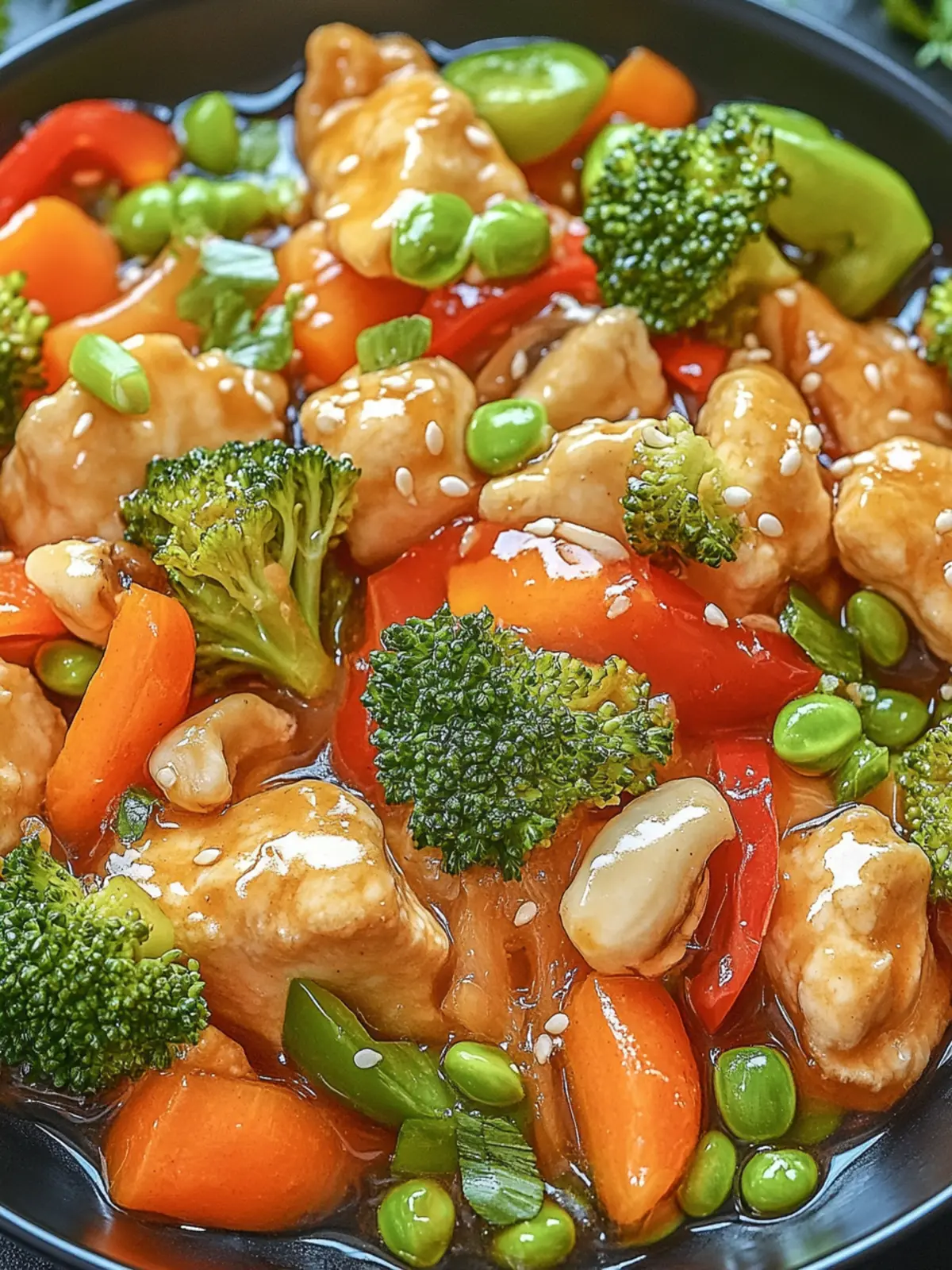 Gemüsepfanne mit Hähnchen