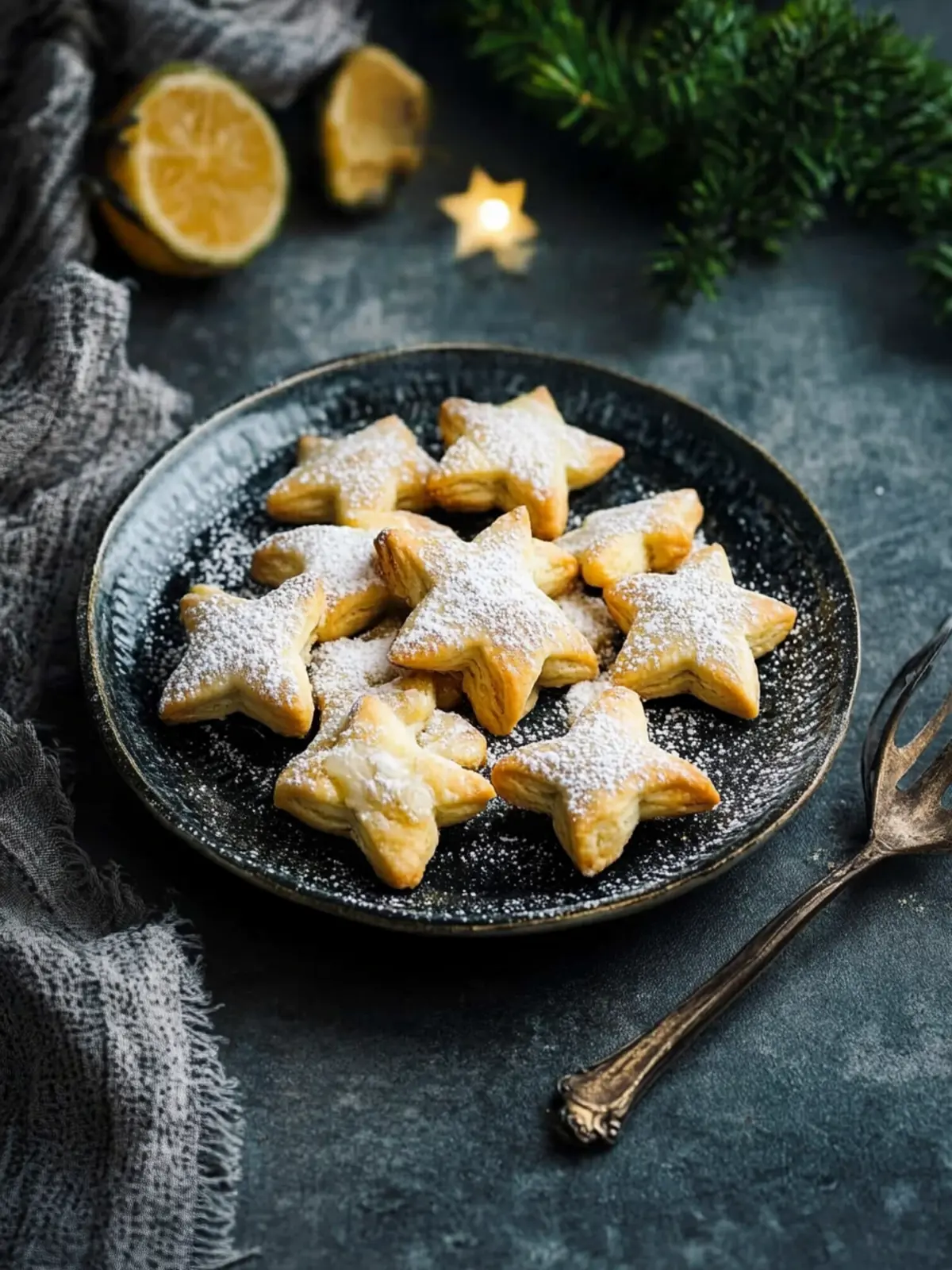 Blätterteig-Schoko-Sterne