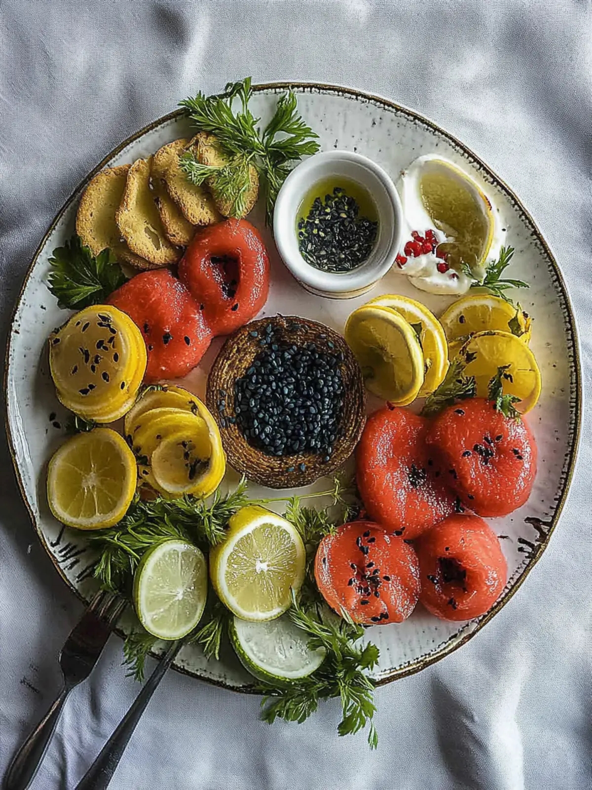 Festliche Lachsplatte