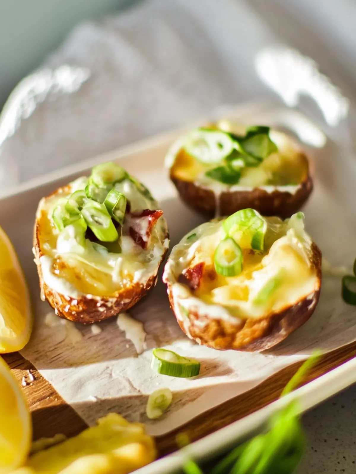 Überbackene Kartoffeln