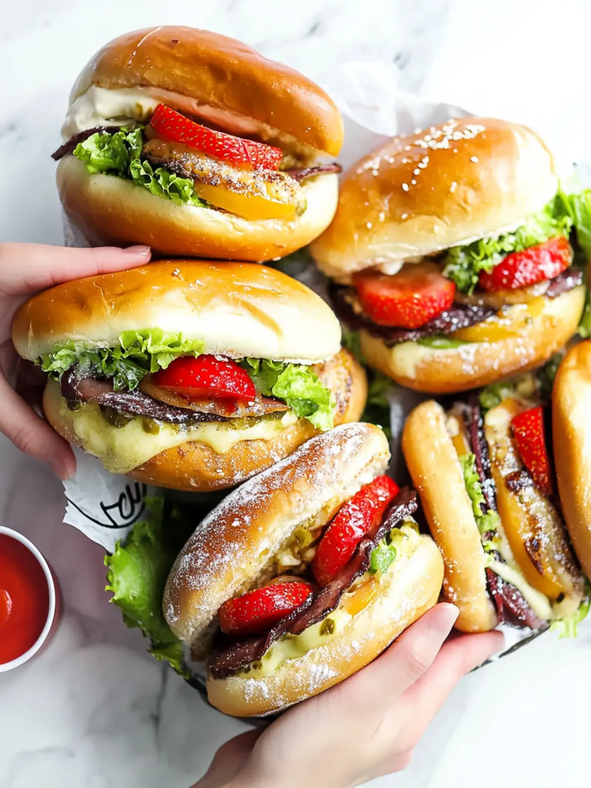 Ofenburger mit Hackfleisch