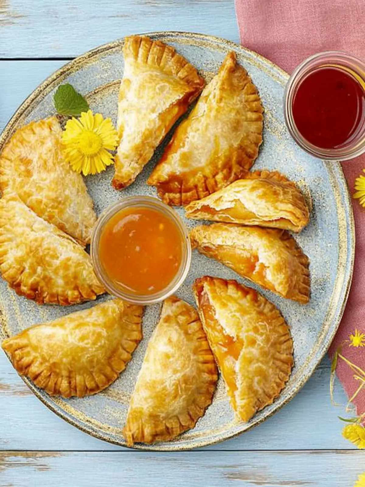 Indische Pasteten mit Huhn