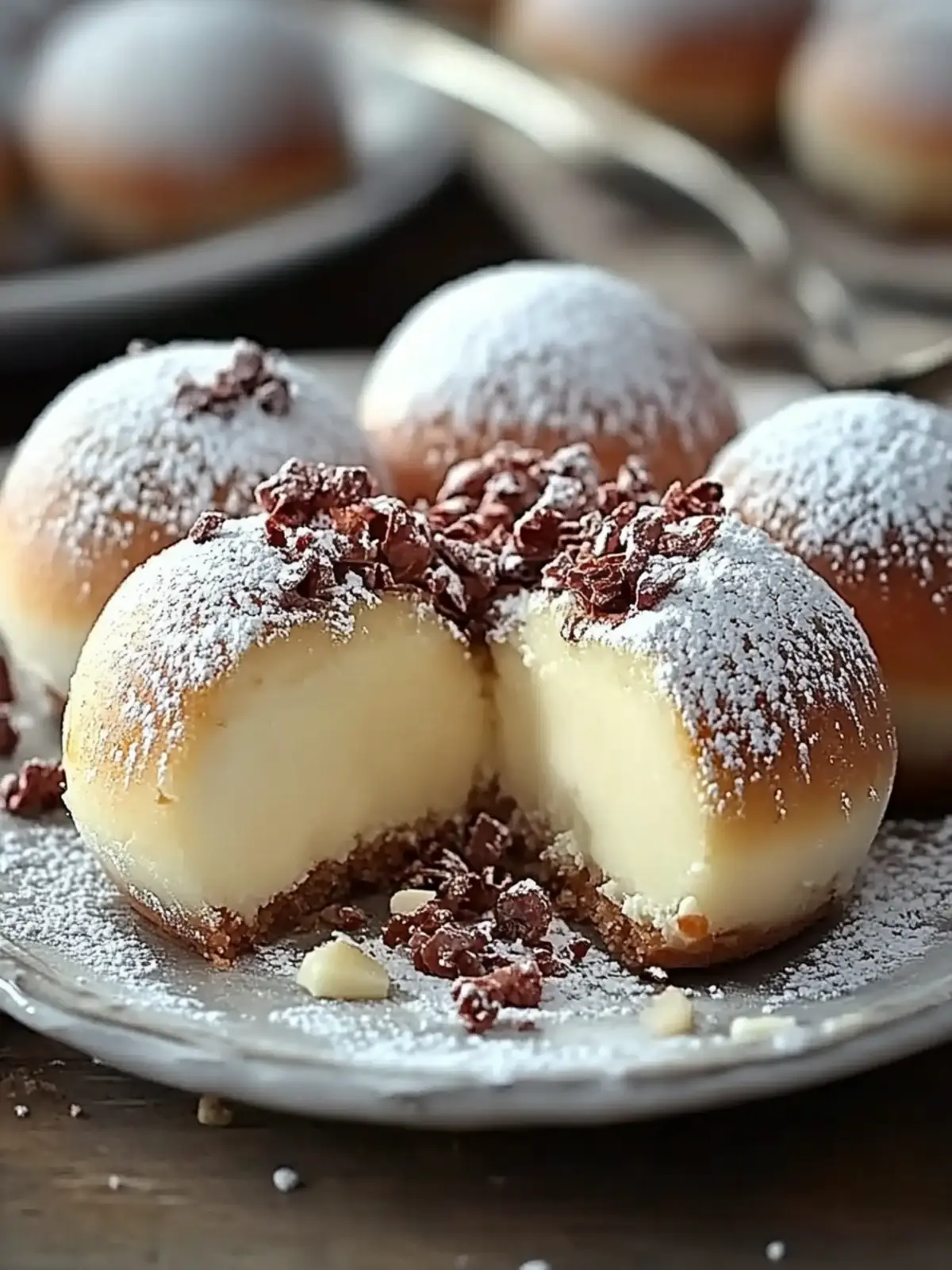 Schnelle Käsekuchen-Kugeln