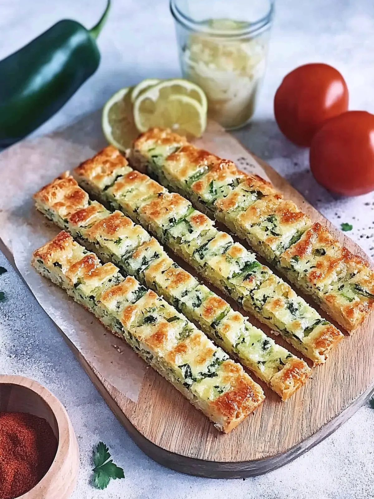 Zucchini Brotstäbchen