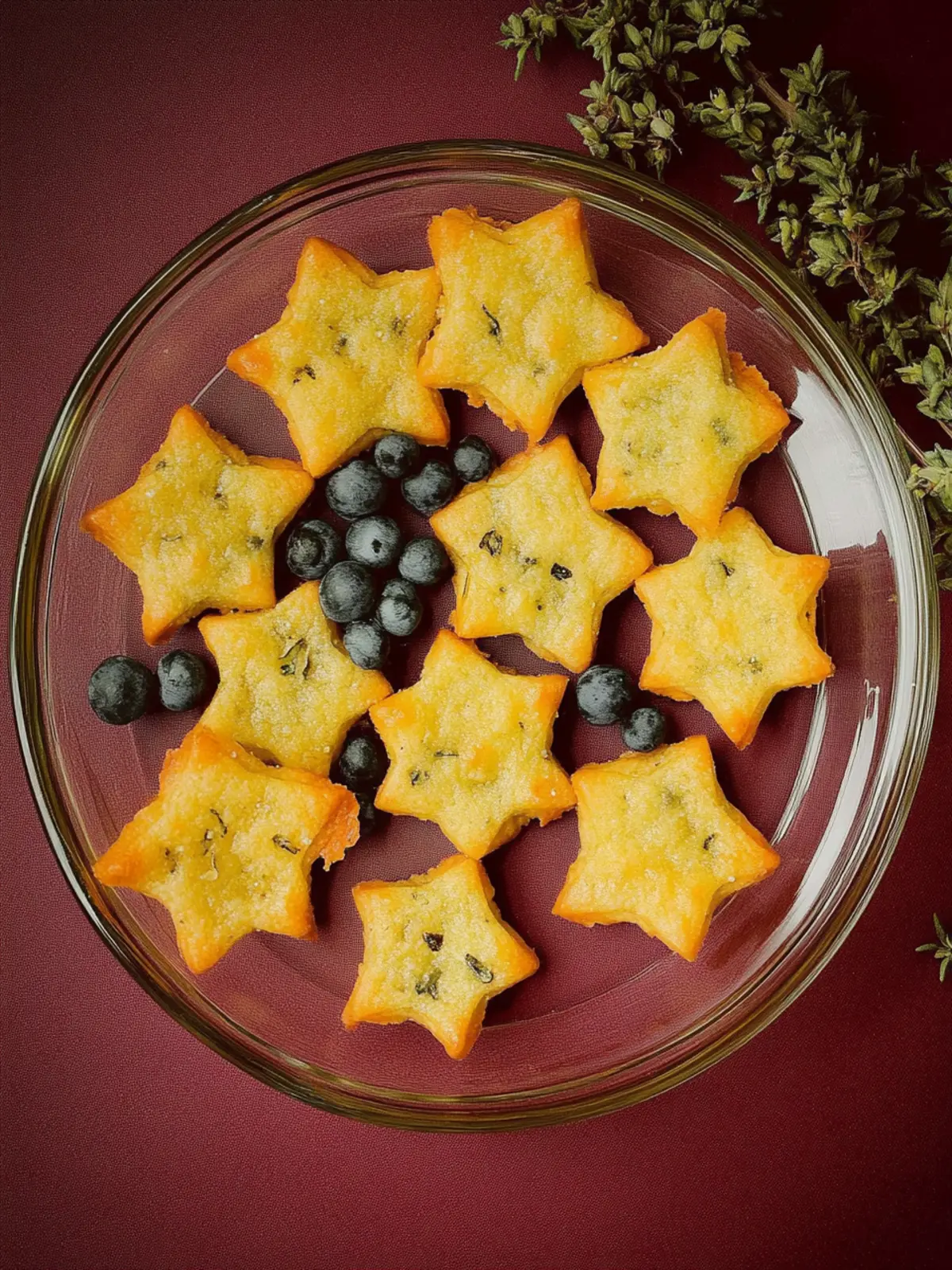 Baked Parmesan-Basil Starlets