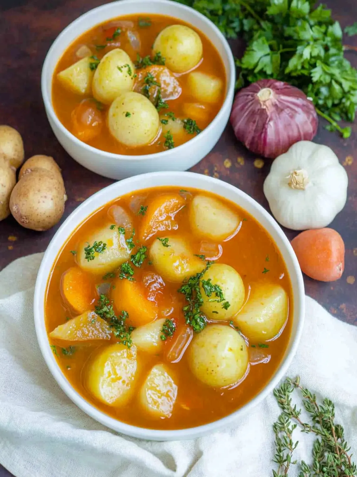 Kürbisgulasch mit Kartoffeln