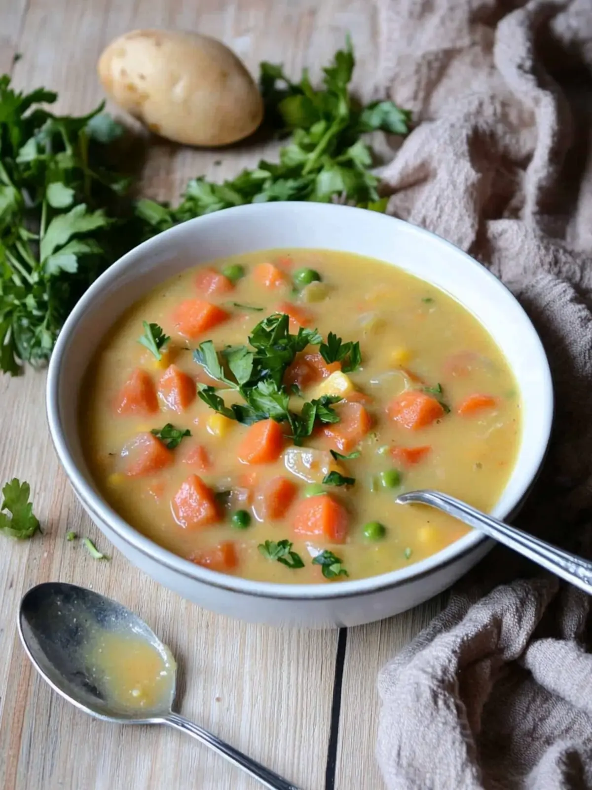 Kartoffeleintopf mit Würstchen
