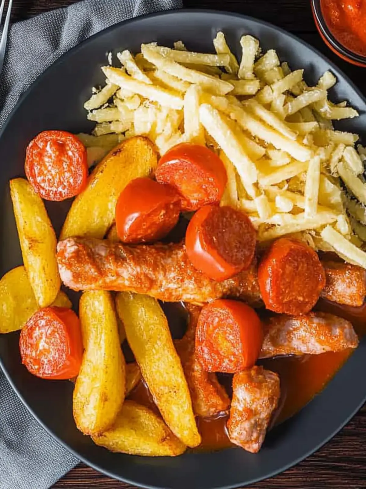 Hausgemachte Currywurst
