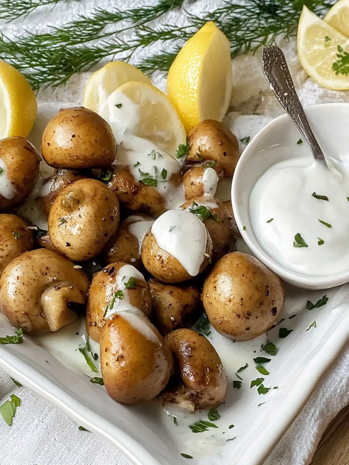 Champignons wie vom Weihnachtsmarkt