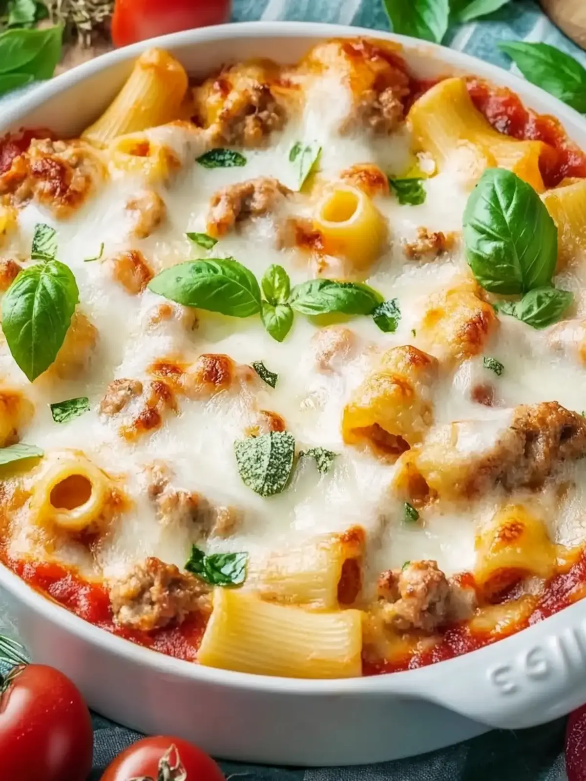 Nudelauflauf mit Hähnchen und Paprika