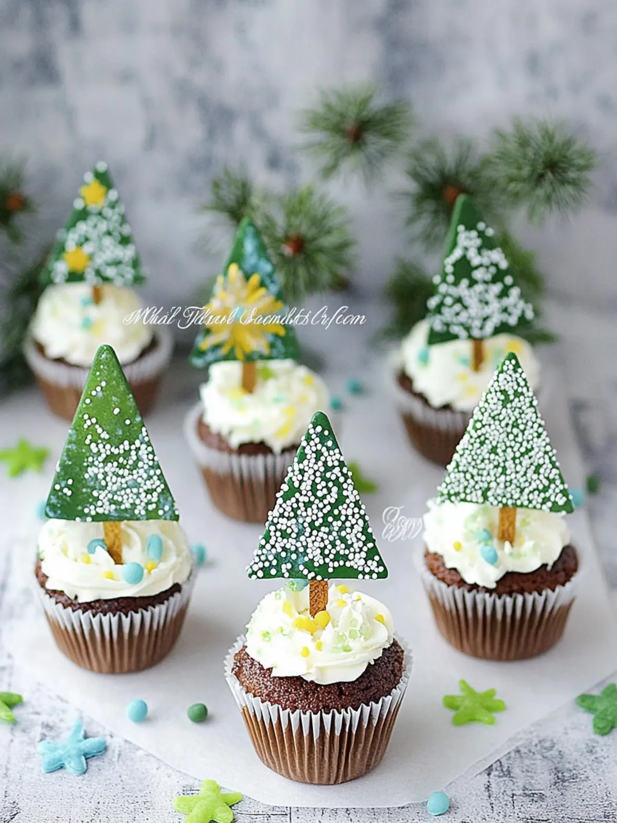 Schoko-Tannenbaum-Muffins