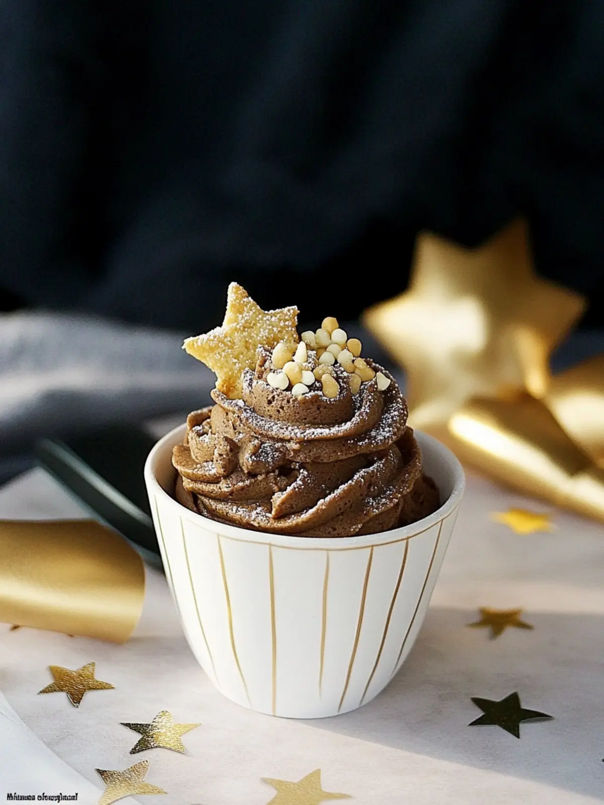 Lebkuchen Cupcakes mit Schokoladen-Topping