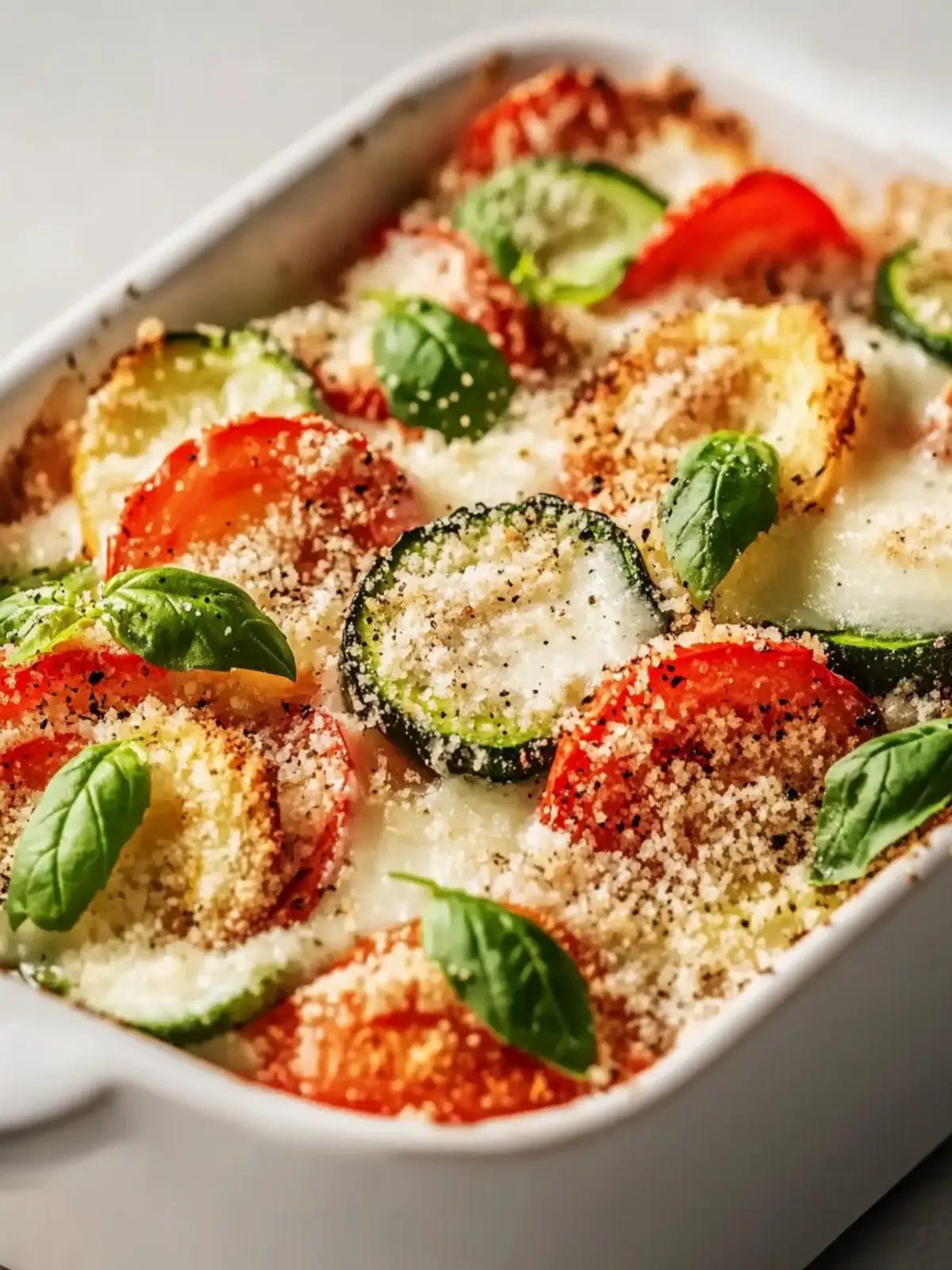 Zucchini-Tomaten-Gratin