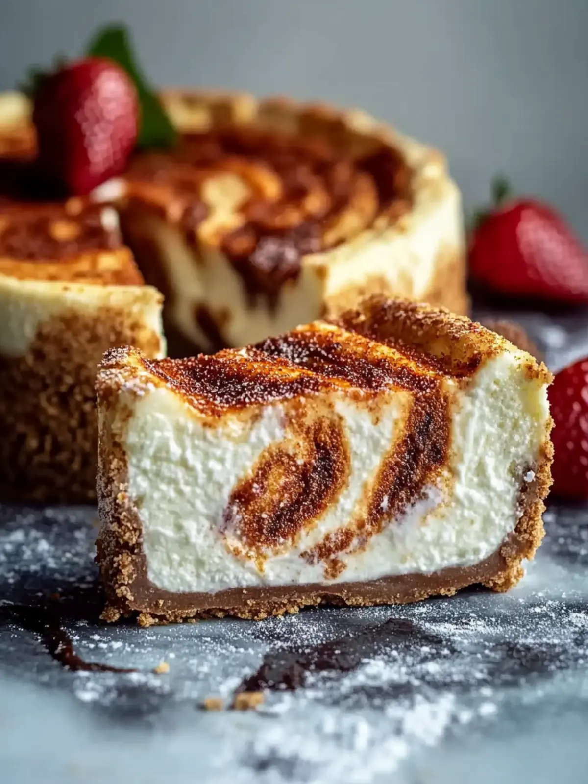 Zimtschnecken-Käsekuchen