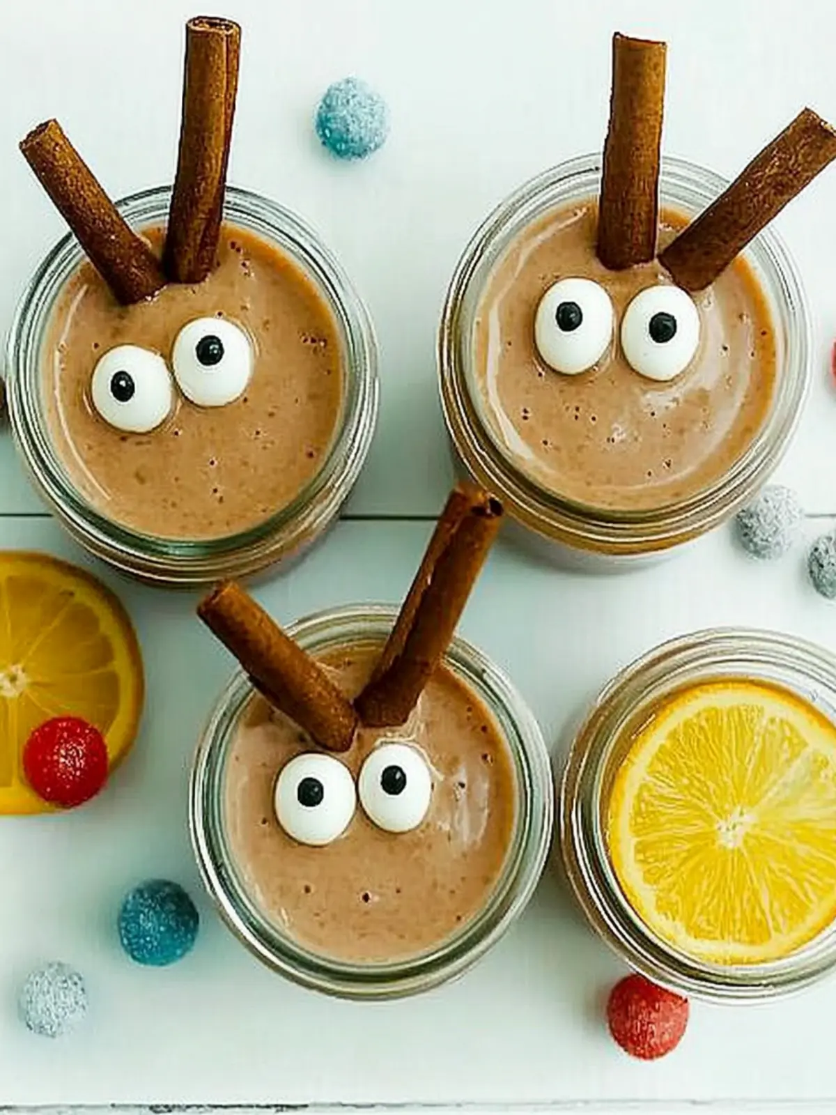 Weihnachtsdessert im Glas